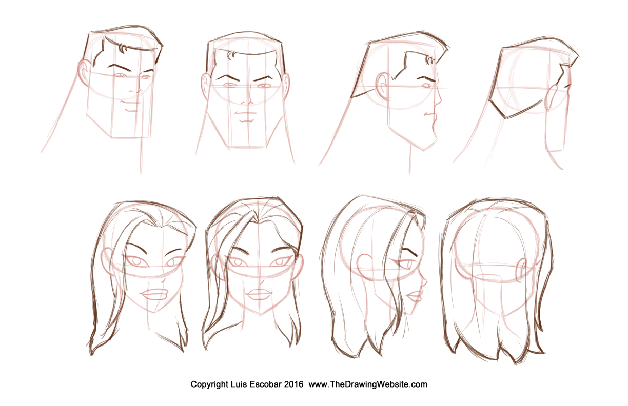 how to draw caricature hair