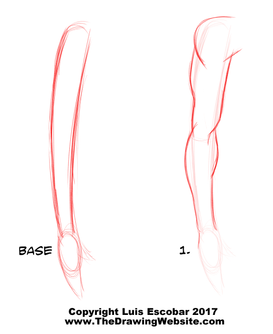 how to draw anime male arms